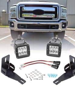 2x 3'' 24W Luz LED para Niebla con Kit de Cableado y