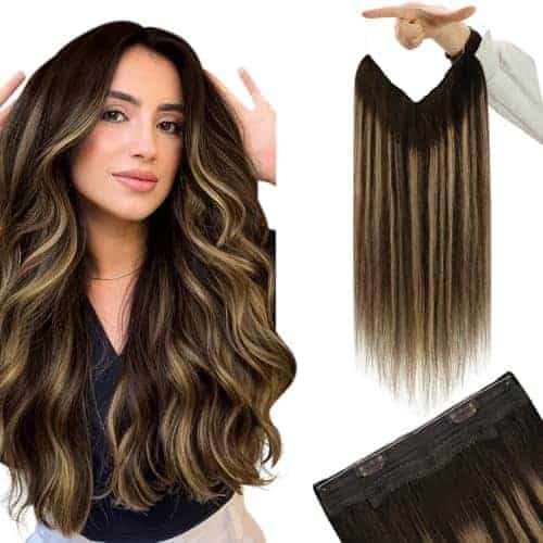 Extensiones de Cabello Invisible YoungSee de Alambre