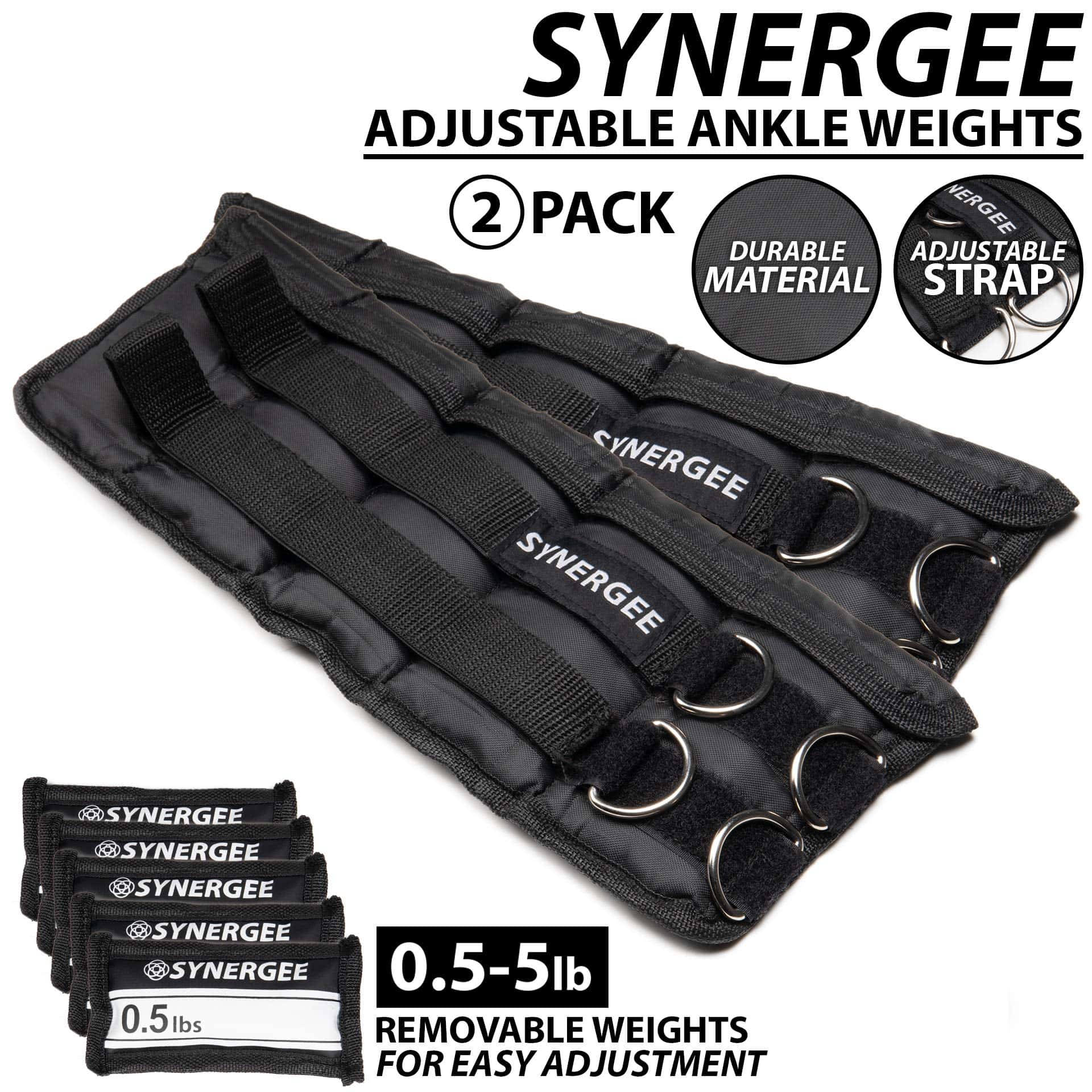 Synergee Comfort Fit 0.5-5lb Pesas Ajustables para - Imagen 3
