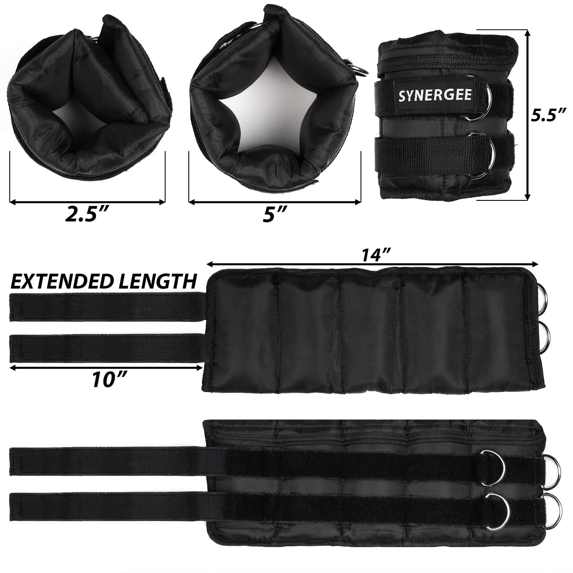 Synergee Comfort Fit 0.5-5lb Pesas Ajustables para - Imagen 4