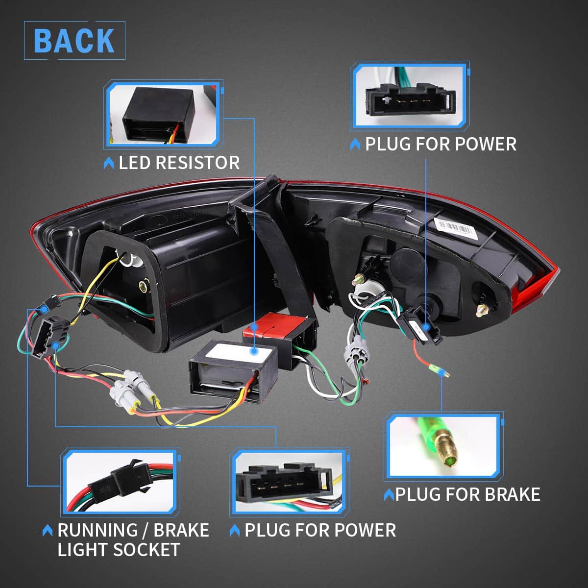Luces traseras LED VLAND compatibles con Je-tta 2011-2014 - Imagen 8