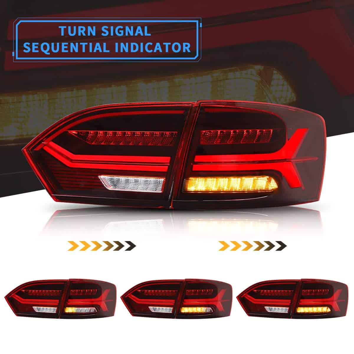 Luces traseras LED VLAND compatibles con Je-tta 2011-2014 - Imagen 7