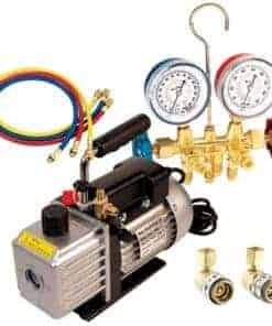 Juego de bomba de vacío y manómetro FJC FJC9281, 1 unidad