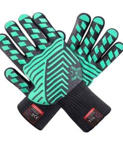 Guante de Horno Resistente al Calor J H: -Negro con Recubrim