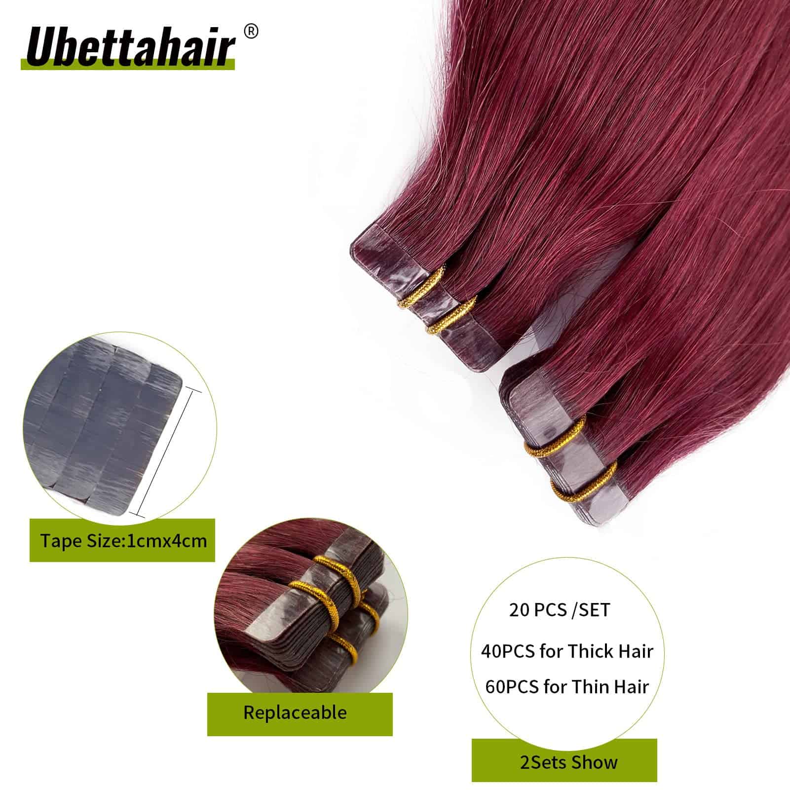 Extensiones de Cabello Adhesivas en Cabello Humano 20 - Imagen 5