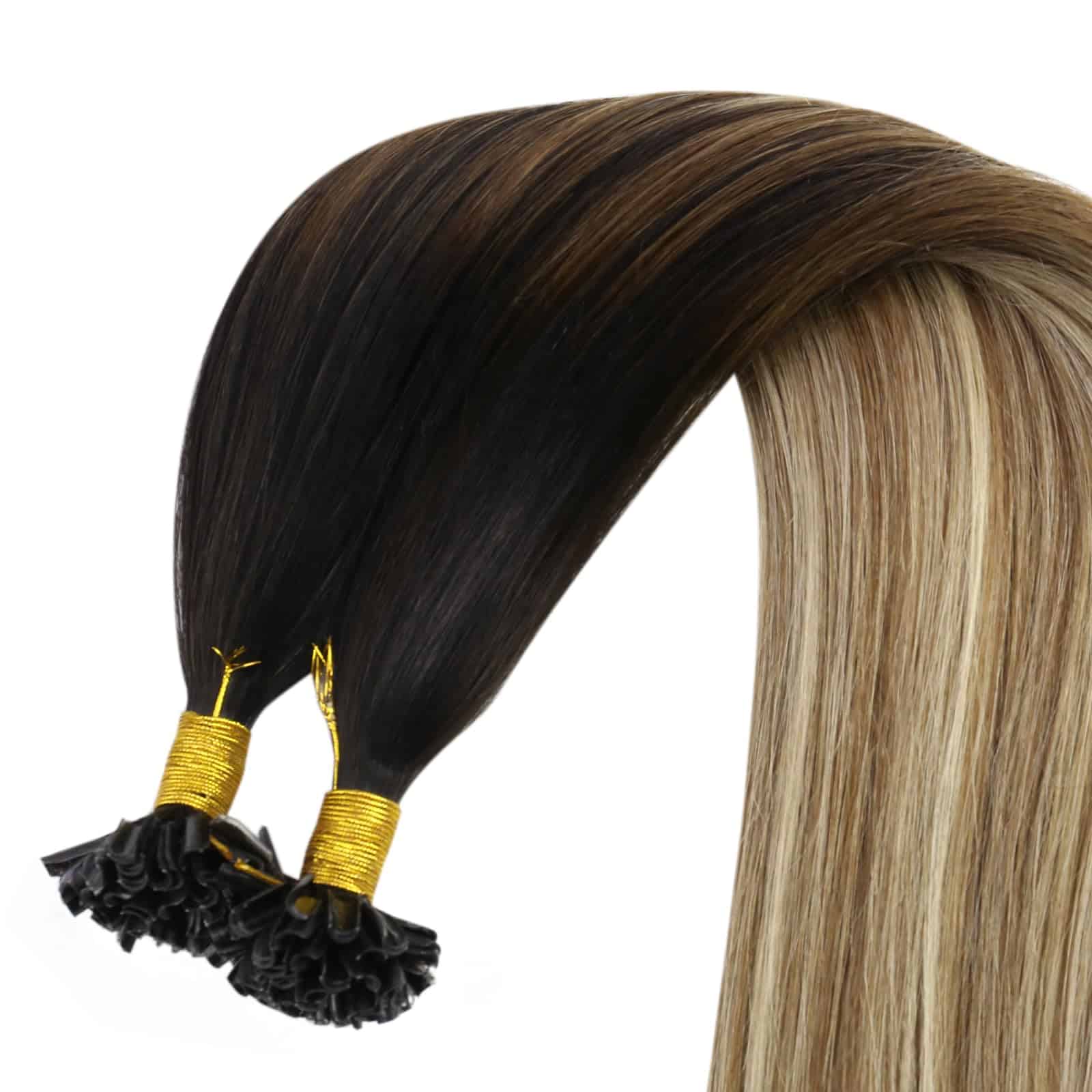 Extensiones de Cabello U Tip YoungSee Balayage Marrón - Imagen 9