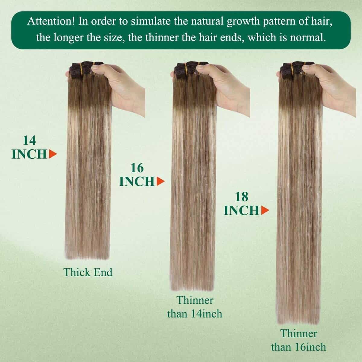 Extensiones de Cabello Humano con Clip Easyouth Balayage - Imagen 8