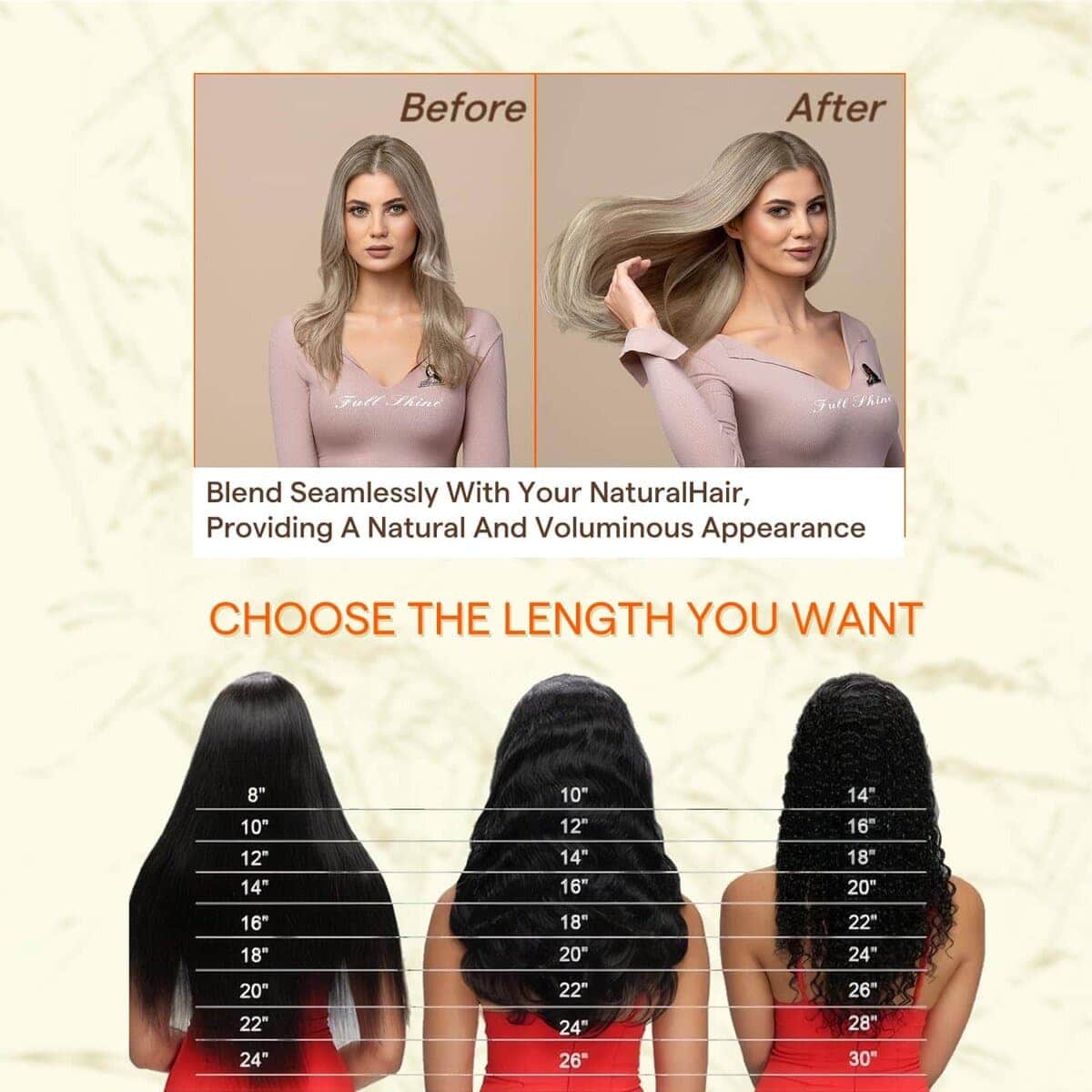 Extensiones de Cabello con Cinta Full Shine de Cabello - Imagen 7