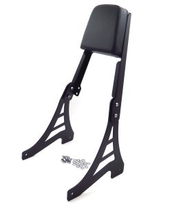 HTTMT MT146-S - Respaldo tipo Sissy Bar con Calavera Negra