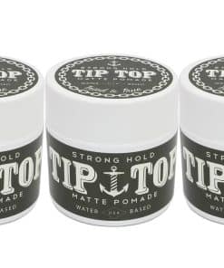 Pomada Mate de Fijación Fuerte a Base de Agua Tip Top