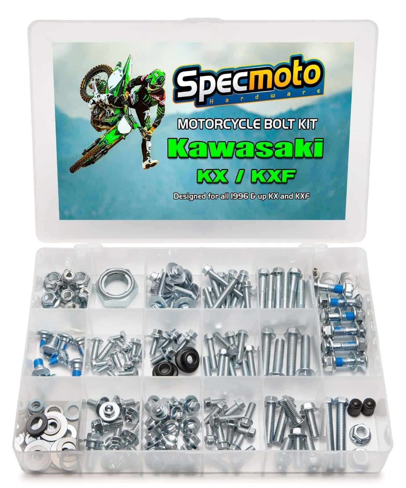 Kit de Tornillos Specmoto Hardware para Kawasaki: Serie de