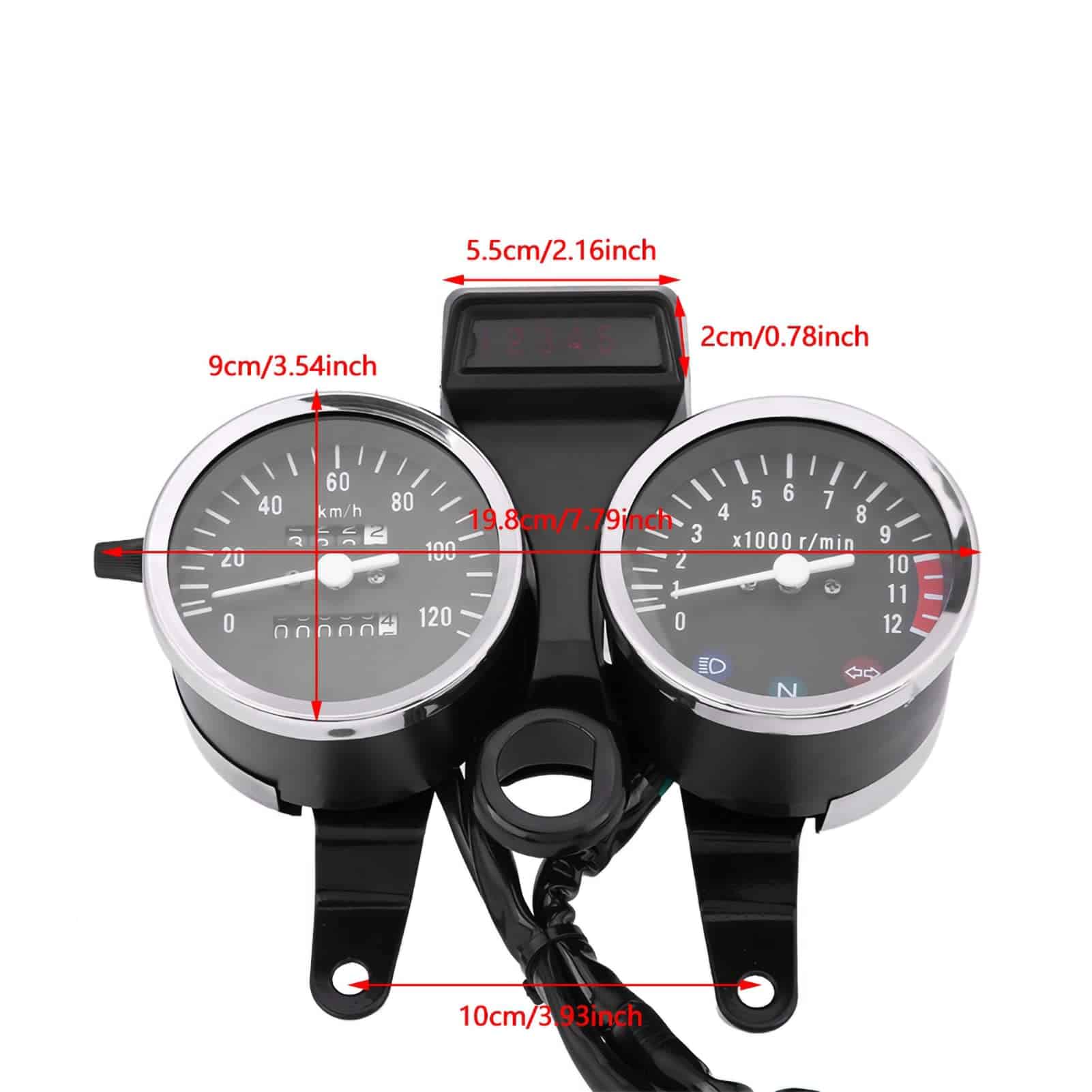 Kit de tacómetro para motocicleta Acouto para Suzuki GN125, - Imagen 5