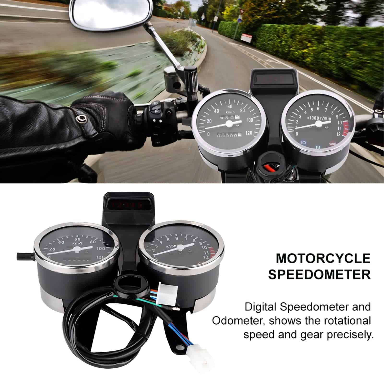 Kit de tacómetro para motocicleta Acouto para Suzuki GN125, - Imagen 3