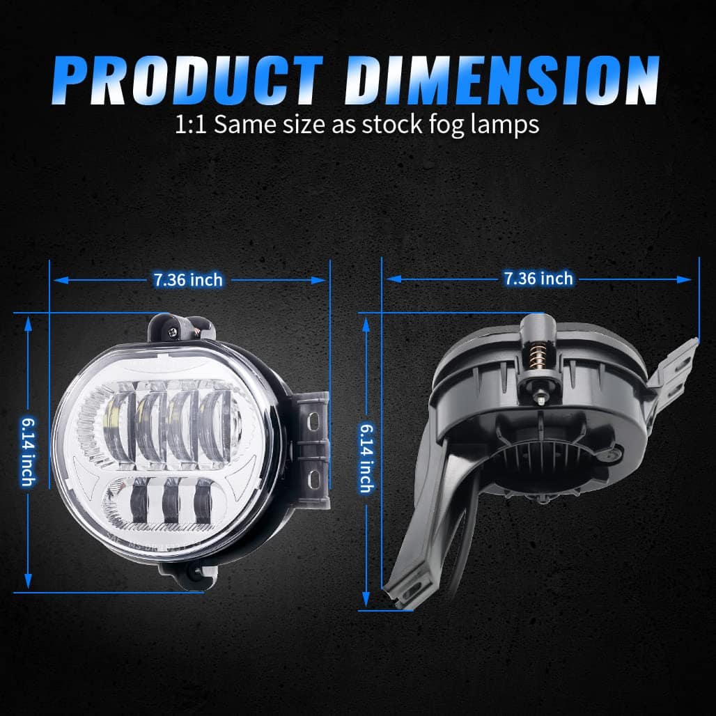 2pcs Luces LED de Niebla 63W Z-OFFROAD Reemplazo para - Imagen 7