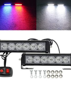 Barra de Luces de Emergencia LED STDYSUN 2 Piezas Rojo Azul