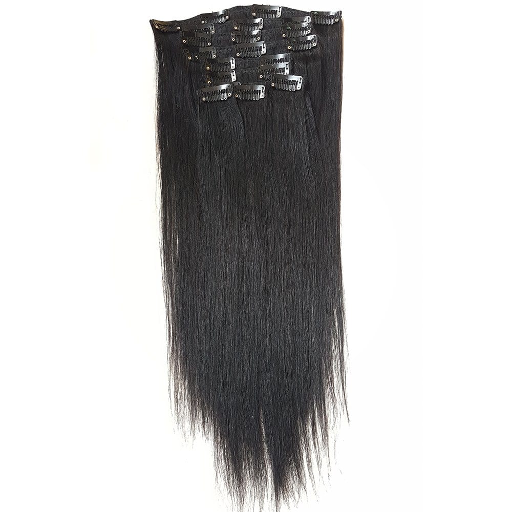 Extensiones de Cabello Hannah Queen Brazilian Clip In #1B - Imagen 5