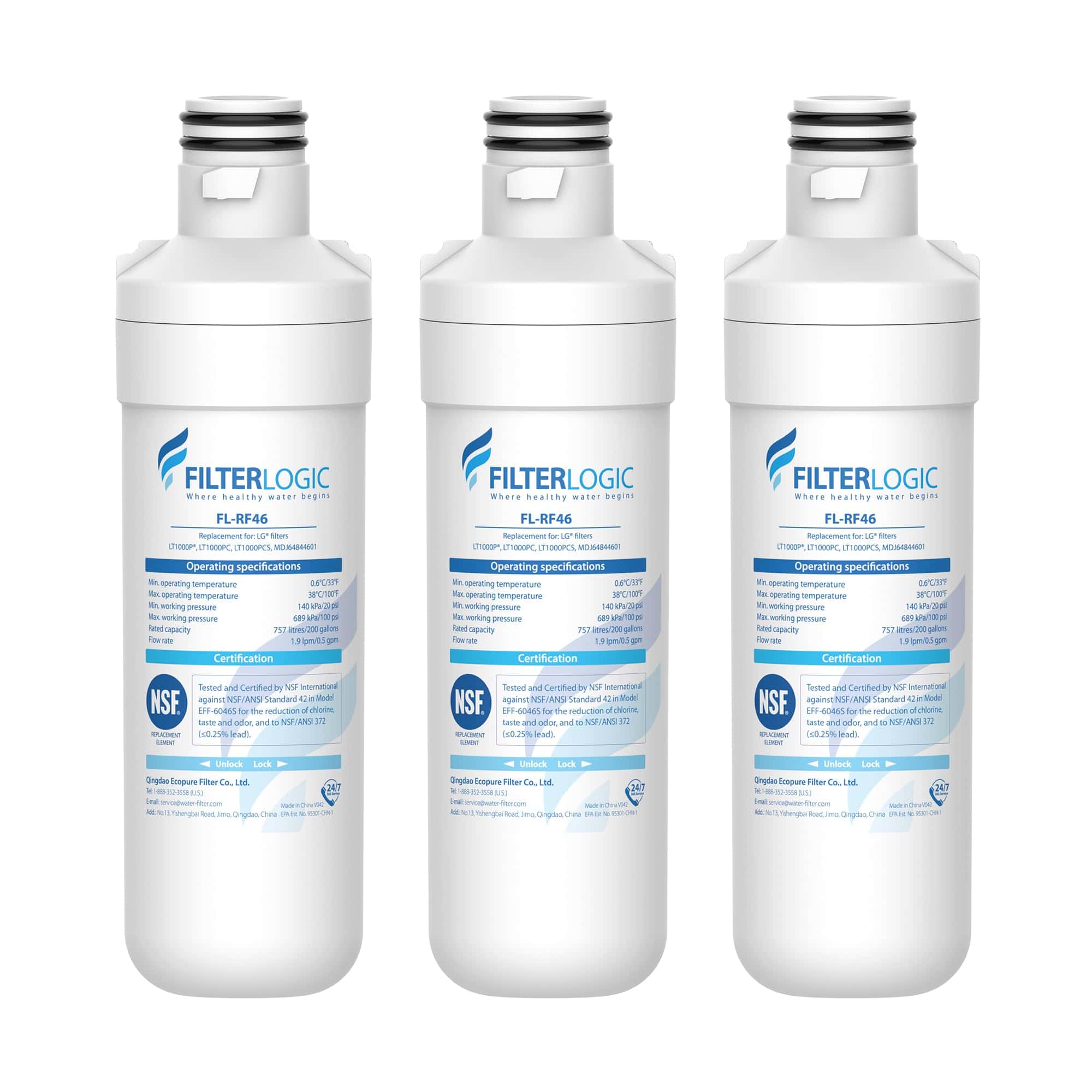 Filtro de agua para refrigerador Filterlogic LT1000PC