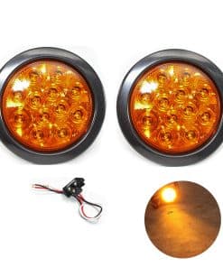 Par de Luces LED Redondas Multifunción de 4" color Ámbar