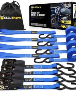 Stay There Ratchet Tie Down Straps 1'' x15', Cintas con