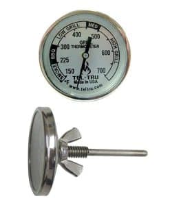 Termómetro para parrilla de patio Tel-Tru BQ225 150F a 700F