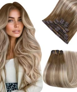 Extensiones de Cabello Humano con Clip Easyouth Balayage
