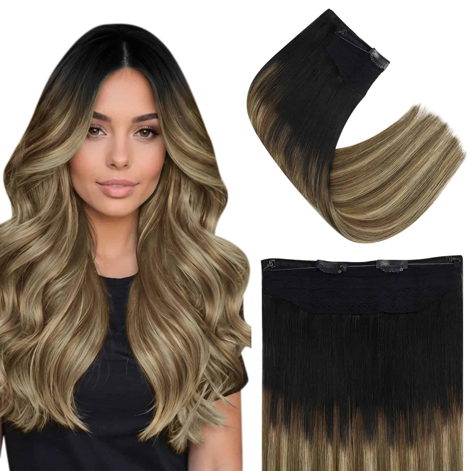 Extensiones de Cabello Real Easyouth Ombre Negro