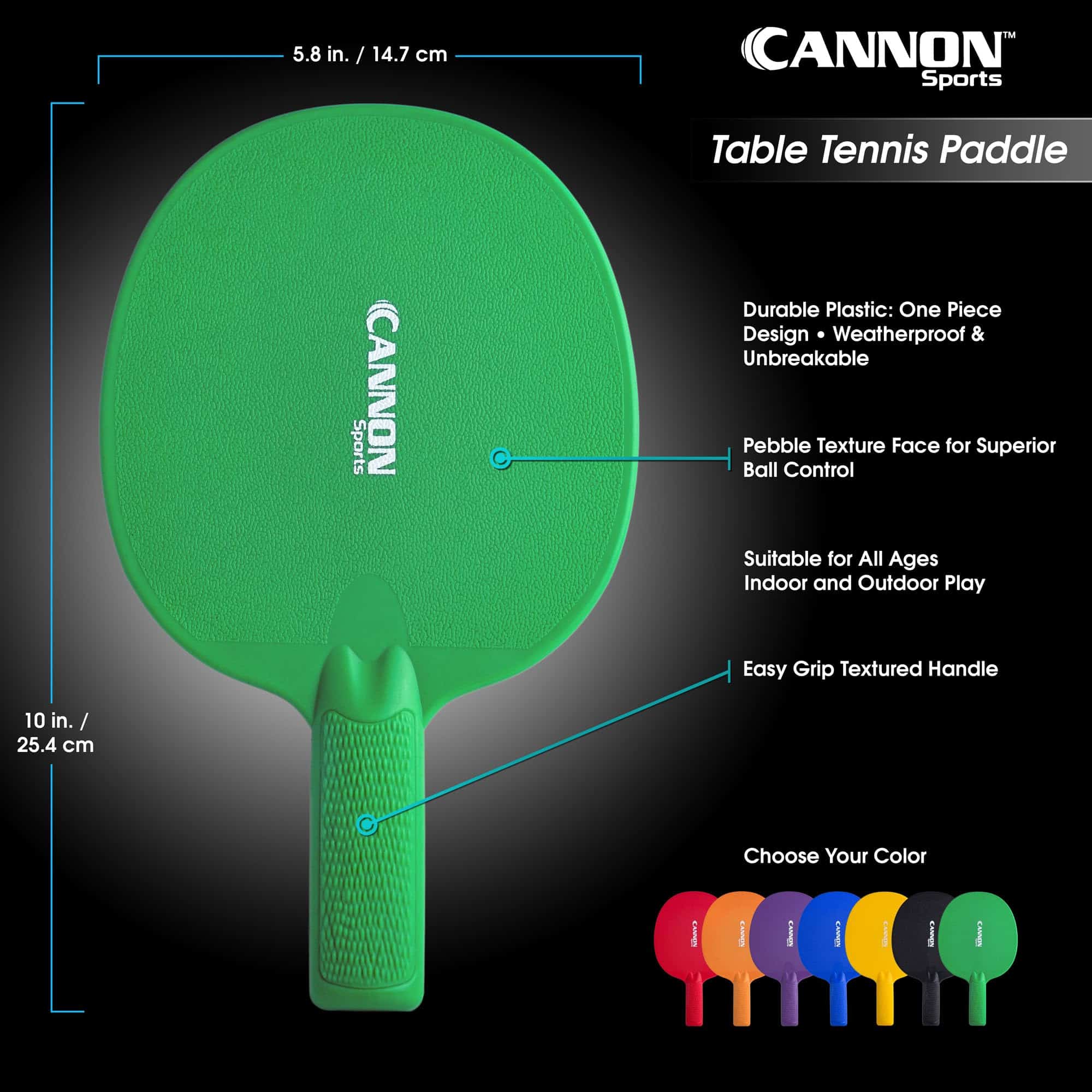 Paleta de Tenis de Mesa Cannon Sports - Irrompible y - Imagen 3