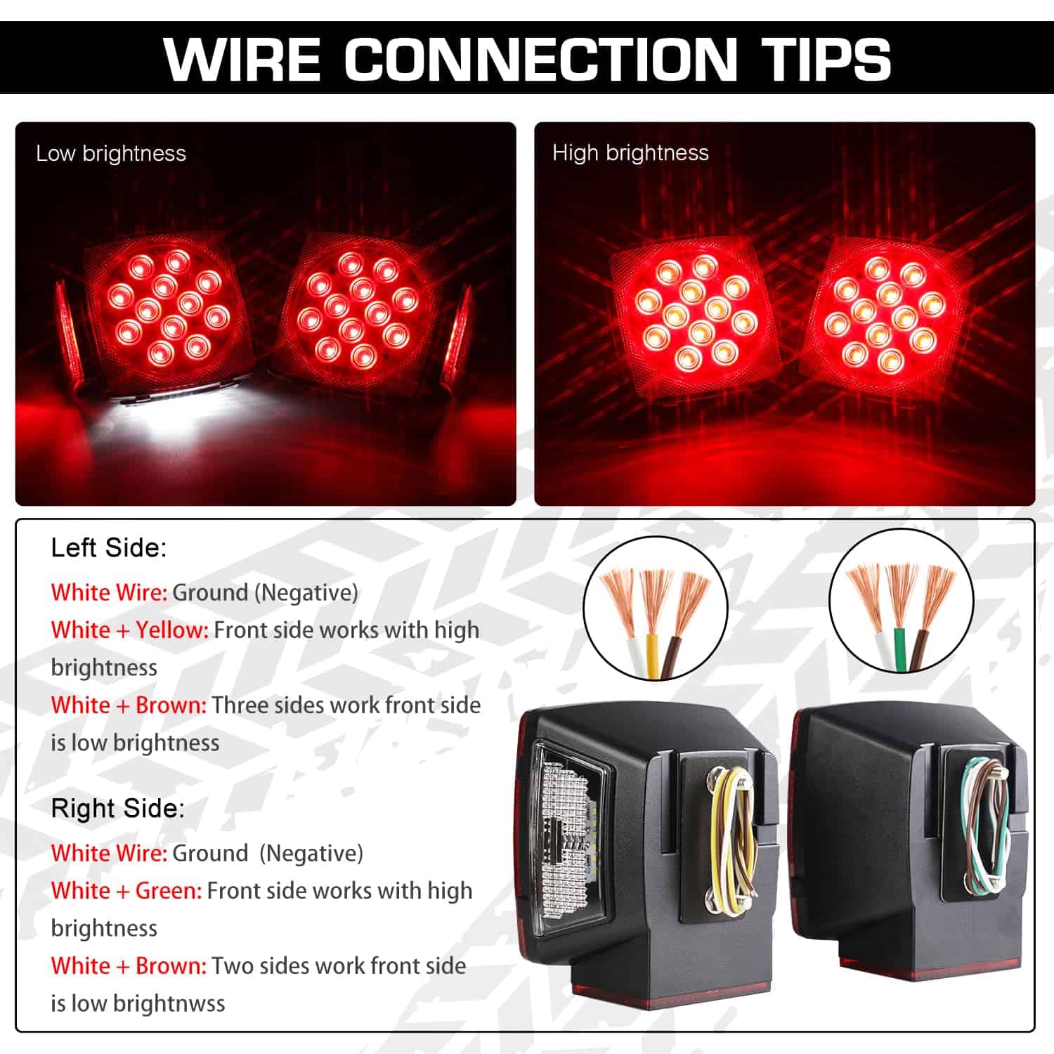 KIT de luces LED sumergibles para remolque LINKITOM, luces - Imagen 9