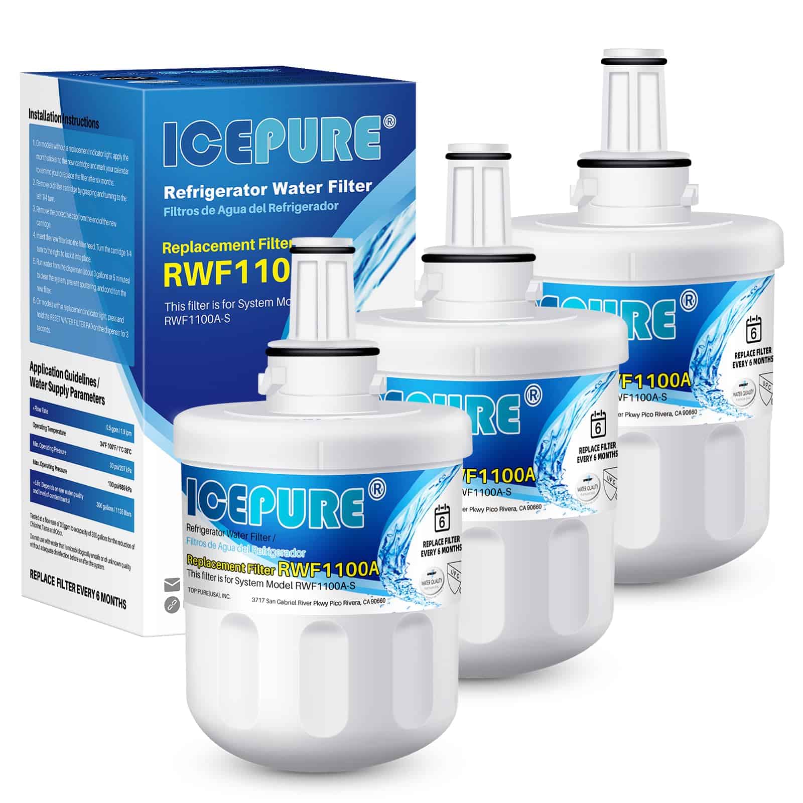 Filtro de agua para refrigerador ICEPURE DA29-00003G