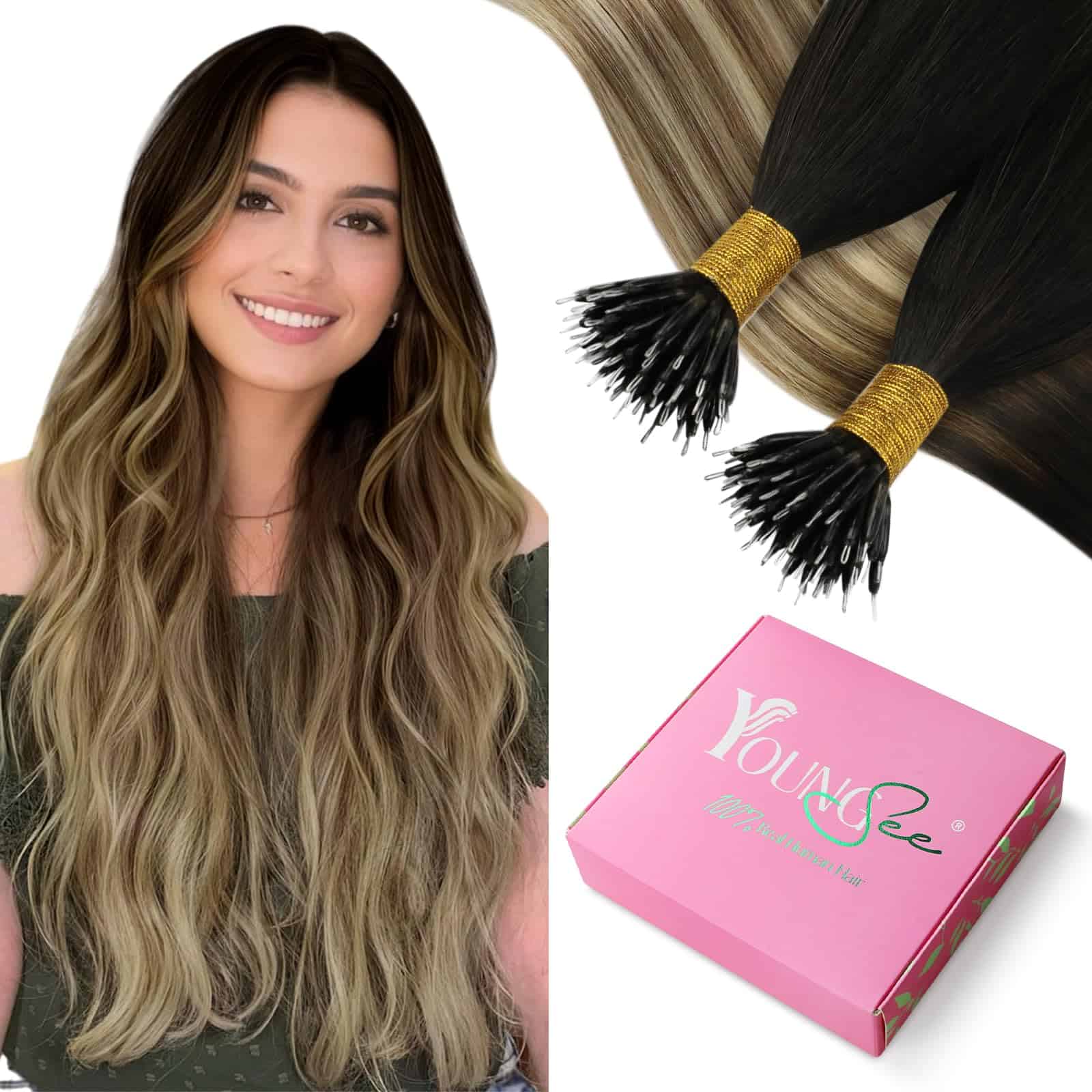 Extensiones de Cabello Nano YoungSee de Cabello Humano Real