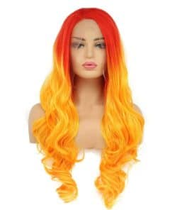 Pelucas de Encaje Sintético Resistente al Calor