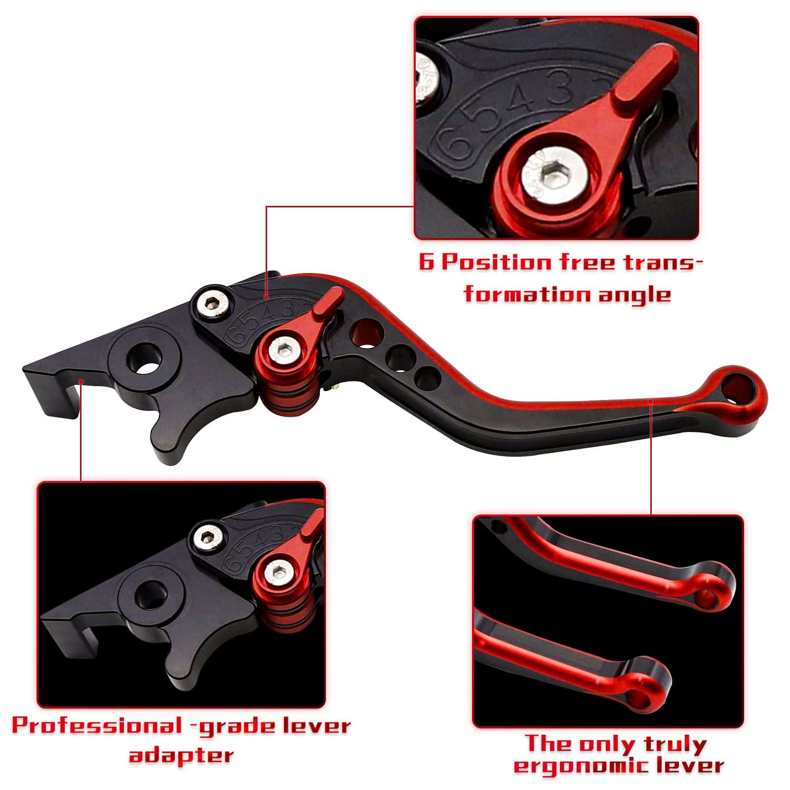 PROCNC Palancas de Freno y Embrague Doble Color Ajustables - Imagen 4
