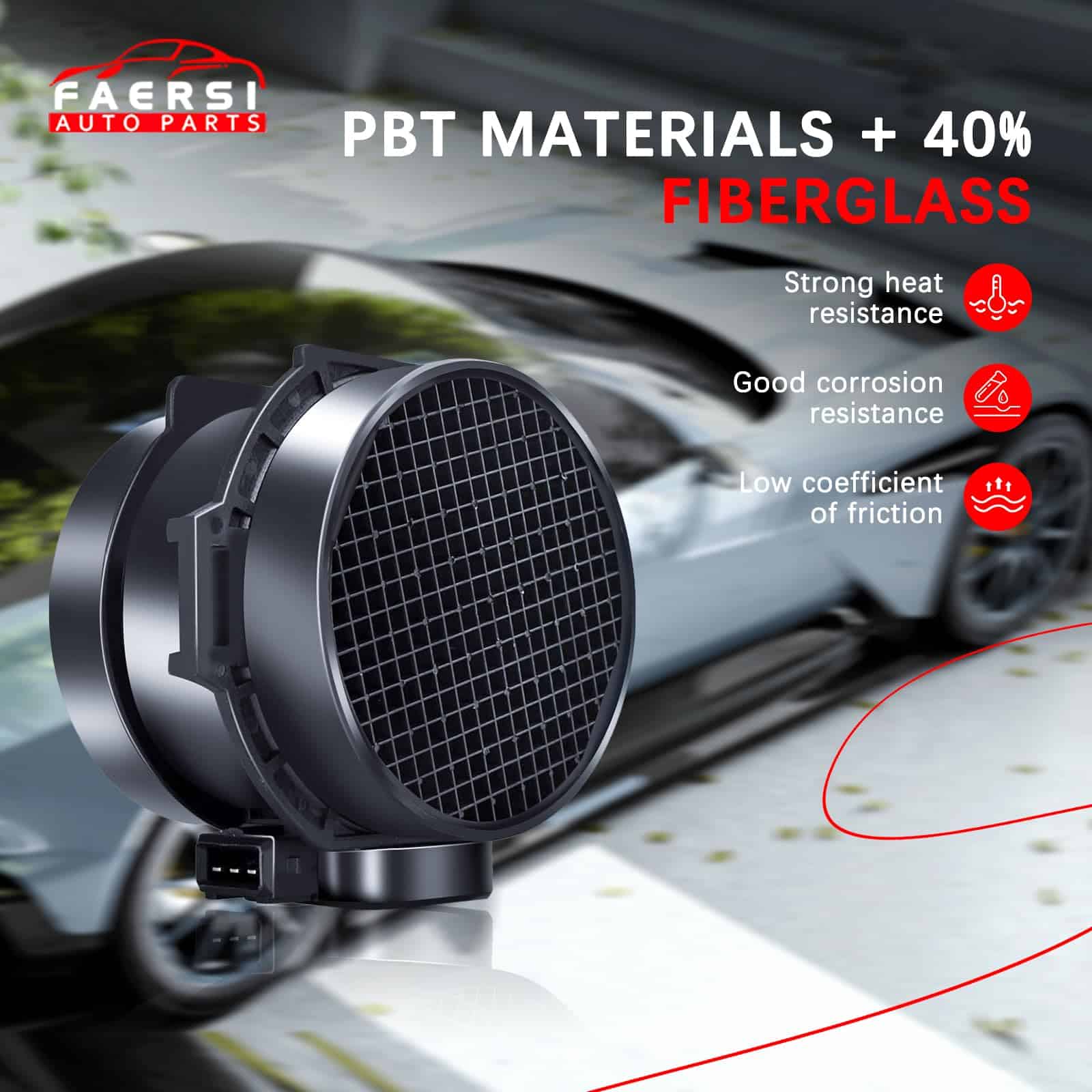 Sensor de flujo de aire masivo FAERSI compatible con BMW 01 - Imagen 3