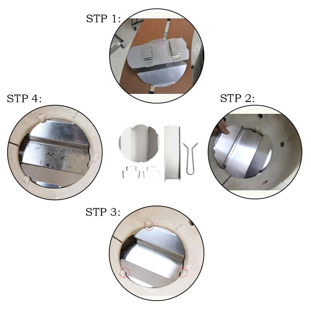 Bandeja de Cenizas Deslizante de Acero Inoxidable para Big - Imagen 6