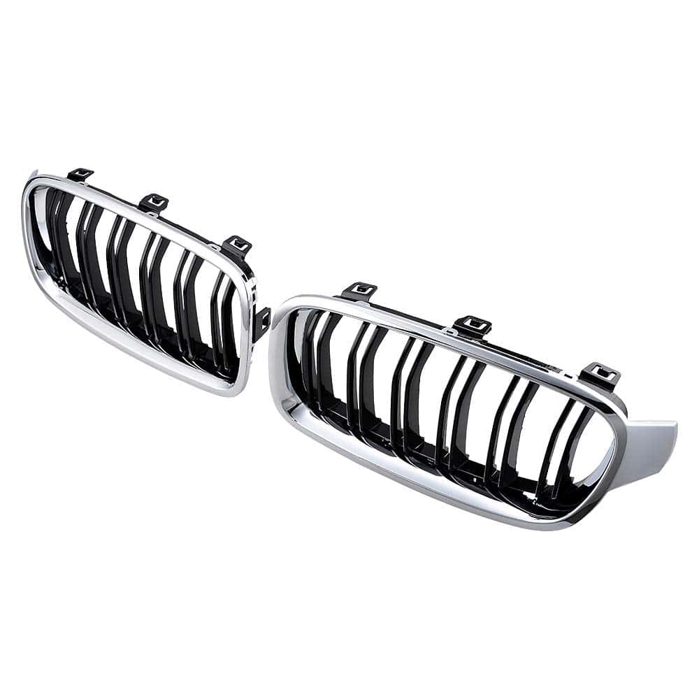 Parrilla Delantera de Doble Lámina Cromada con Marco - Imagen 5