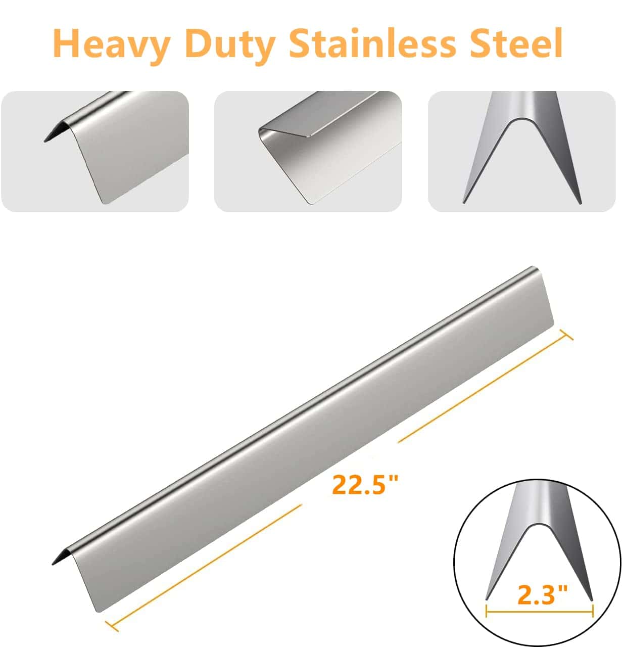 Barras Flavorizantes de Acero Inoxidable de 22.5 Pulgadas - Imagen 3