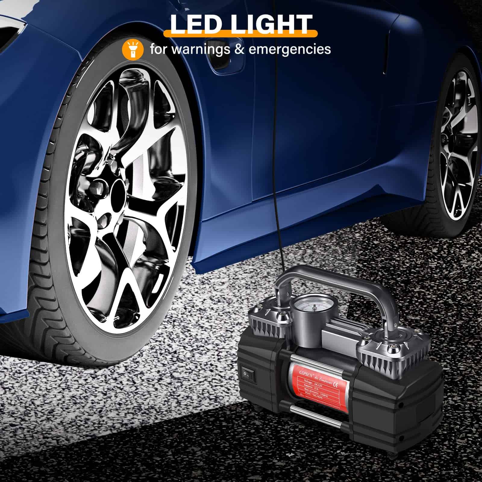 Compresor de Aire de Doble Cilindro GSPSCN de 12V para - Imagen 7