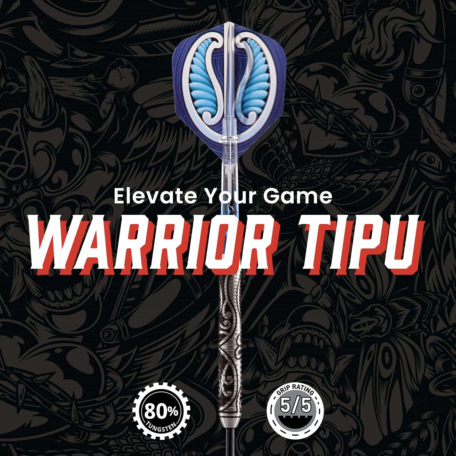 Dardos de Punta de Acero Shot, Tipu -Negro - Imagen 3