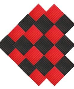 24 Pack 1" x 12" x 12" Paneles de Espuma Acústica en Forma