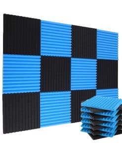 24 Pack Paneles de Espuma Absorbente de Sonido 1" x 12" x
