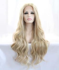 Pelucas de encaje mixto rubio Melody para mujeres Parte
