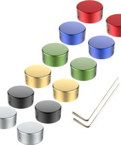 SOLUTEK Tapas de Botones para Pedal de Guitarra con 3