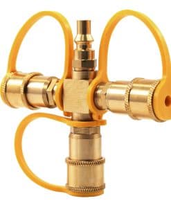 MENSI 250 Tipo 3 Vías Divisor 1/4" Enchufe Conexión Rápida