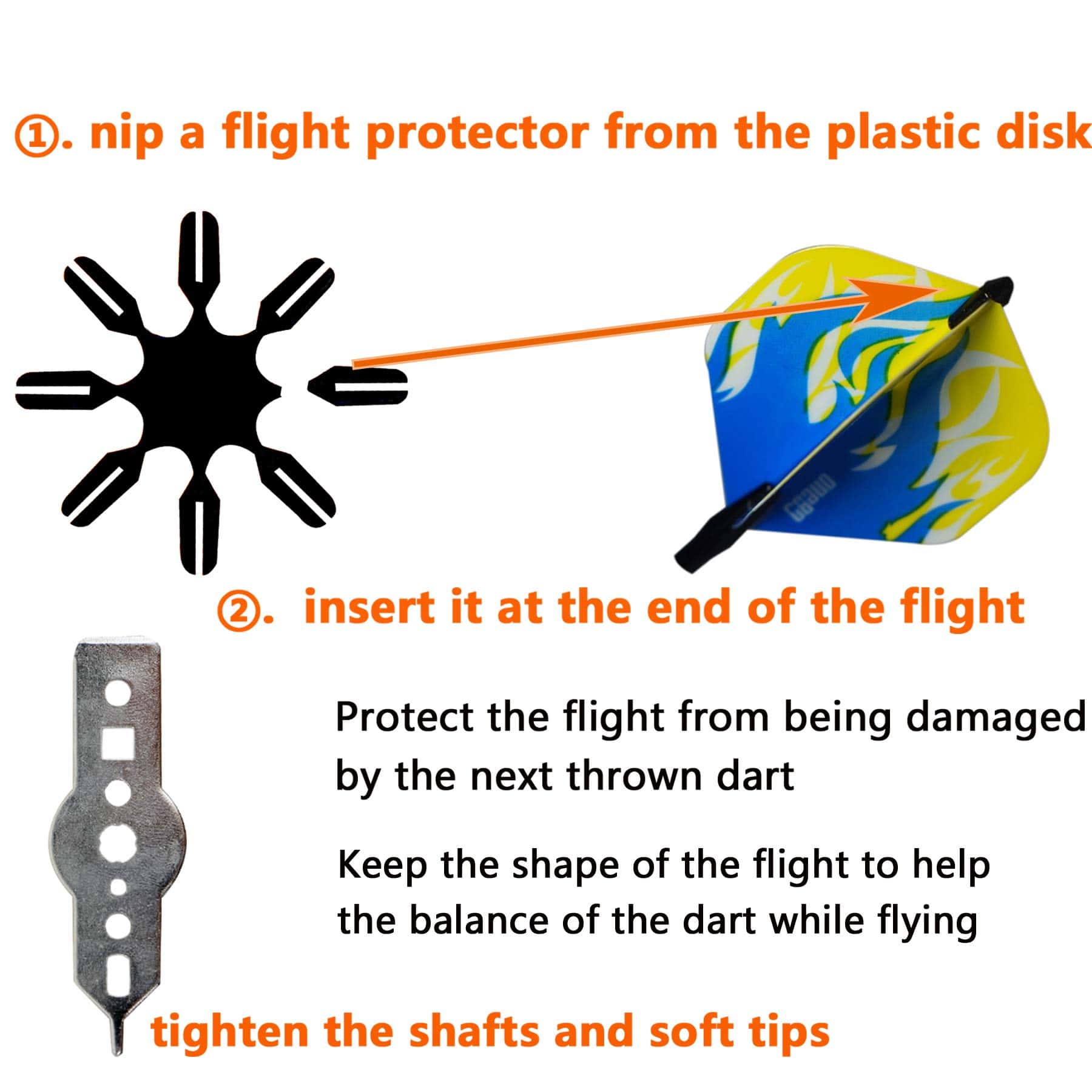 Set de Dardos de Punta Blanda ONE80, 16 gramos, Paquete de - Imagen 6