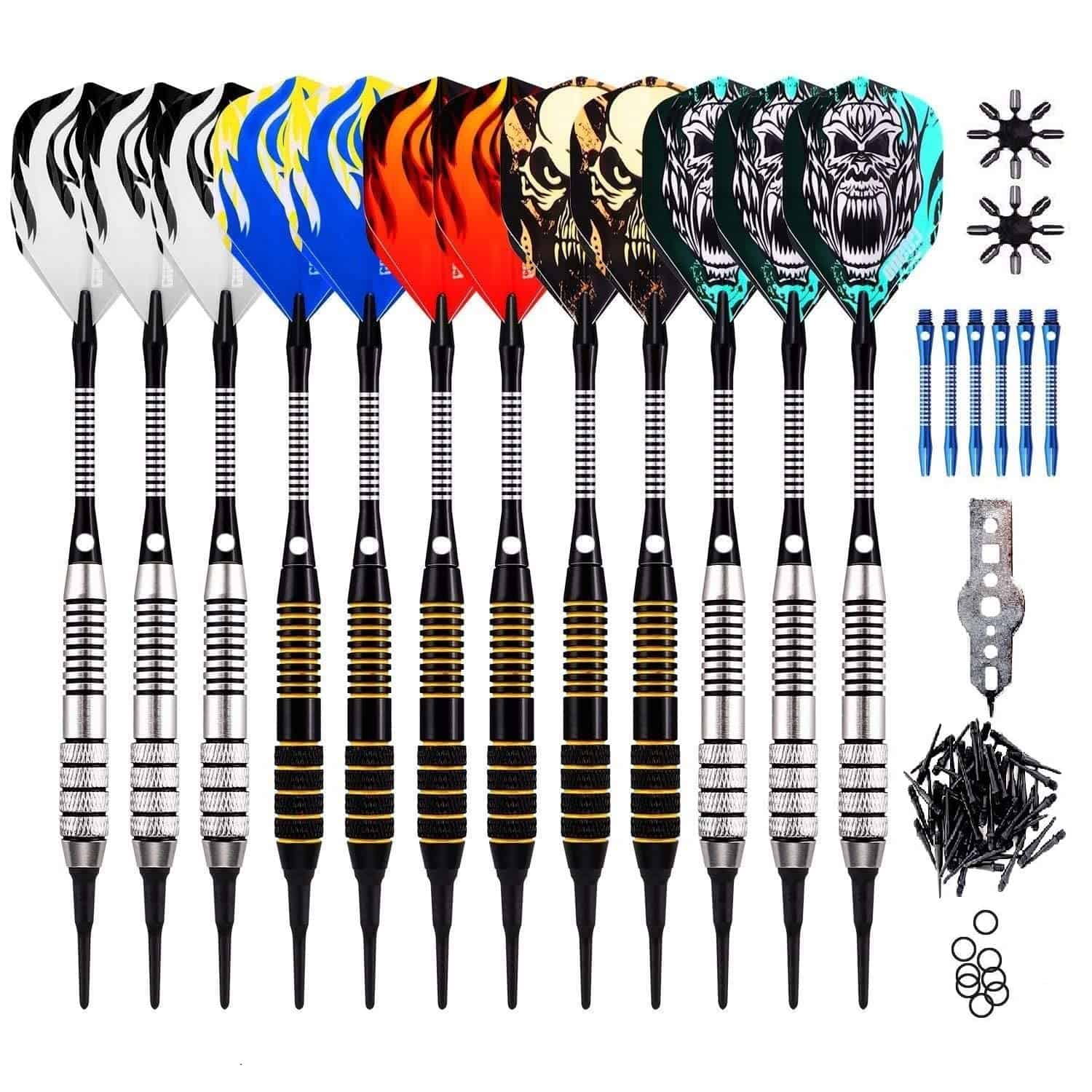 Set de Dardos de Punta Blanda ONE80, 16 gramos, Paquete de