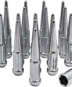 24 Pcs M12 x 1.5 12 x 1.5 Spike Spline 4.40" Lug Nuts