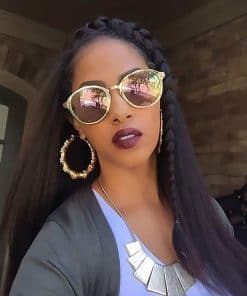 Extensiones de Cabello Humano Yaki Recto de 18 Pulgadas