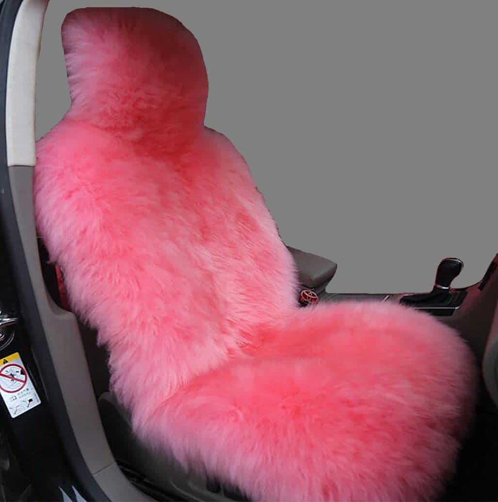 Cubierta de asiento para automóvil de piel de oveja