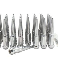 32 Pcs 9/16"-18 Thread Spike Spline Solid Metal 4.40" Long