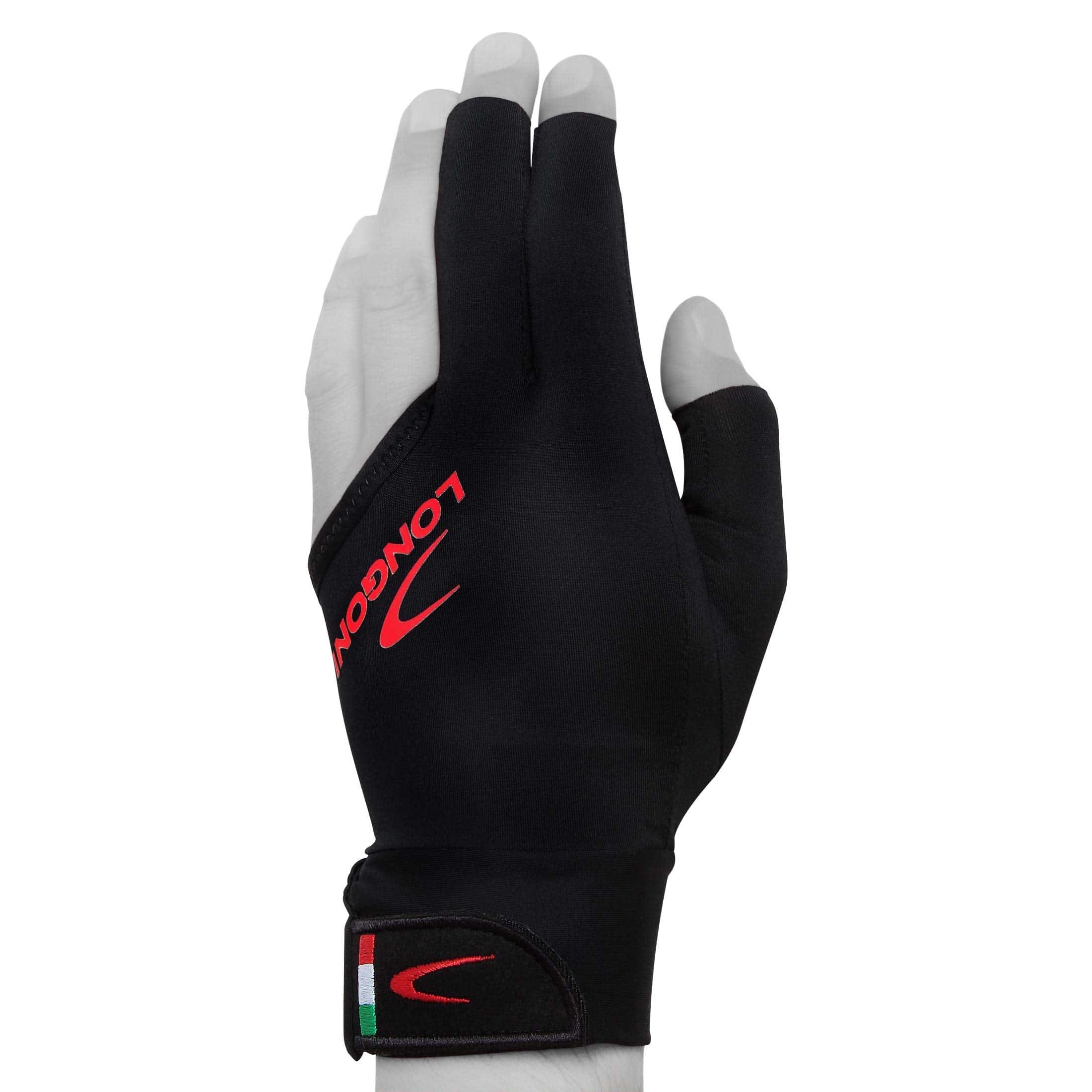 Guante de Billar Longoni Black Fire 2.0 - Pequeño, Mano - Imagen 3